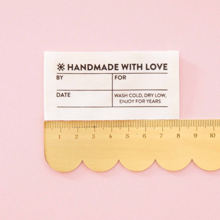 Simple Handmade Organic Cotton Write-In Labels