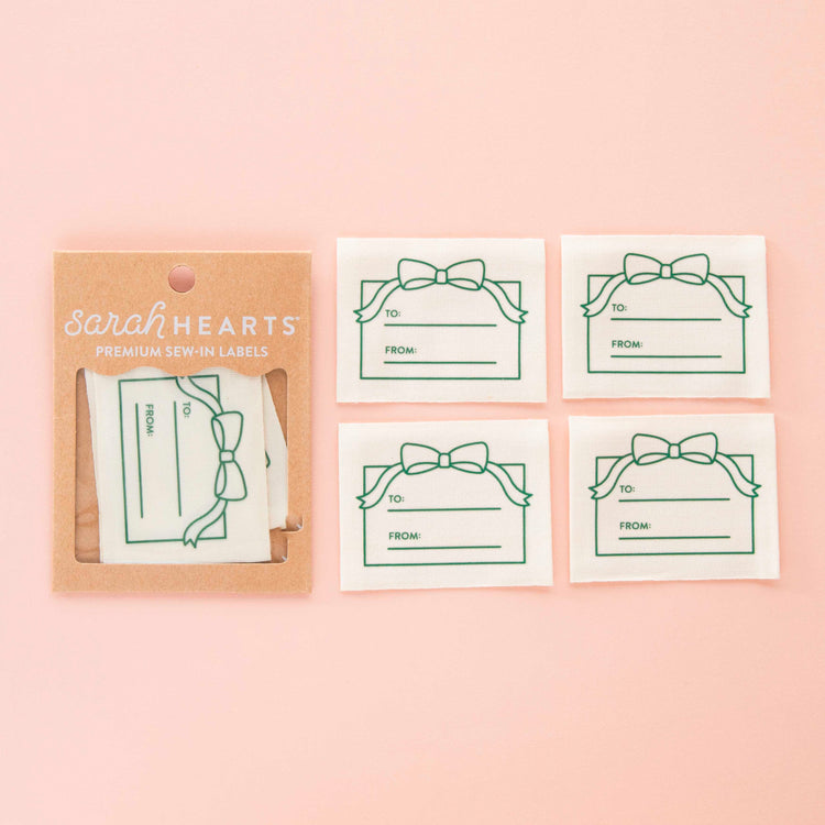 To From Gift Organic Cotton Write-In Sewing Labels