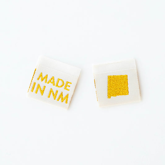 Made in My State Gold Woven Labels