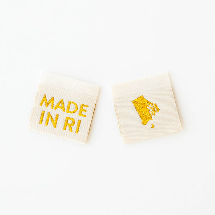 Made in My State Gold Woven Labels