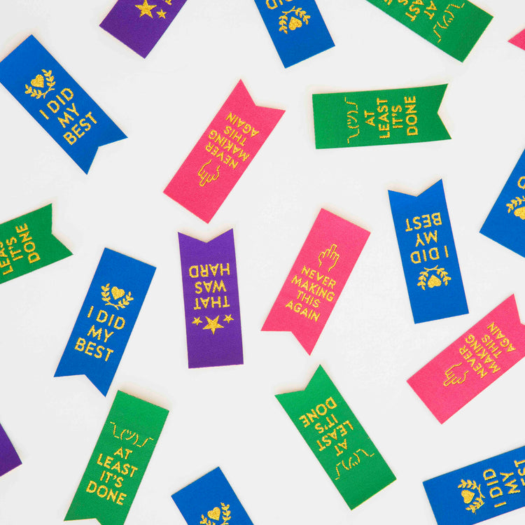 Award Ribbon Multipack Woven Sewing Labels