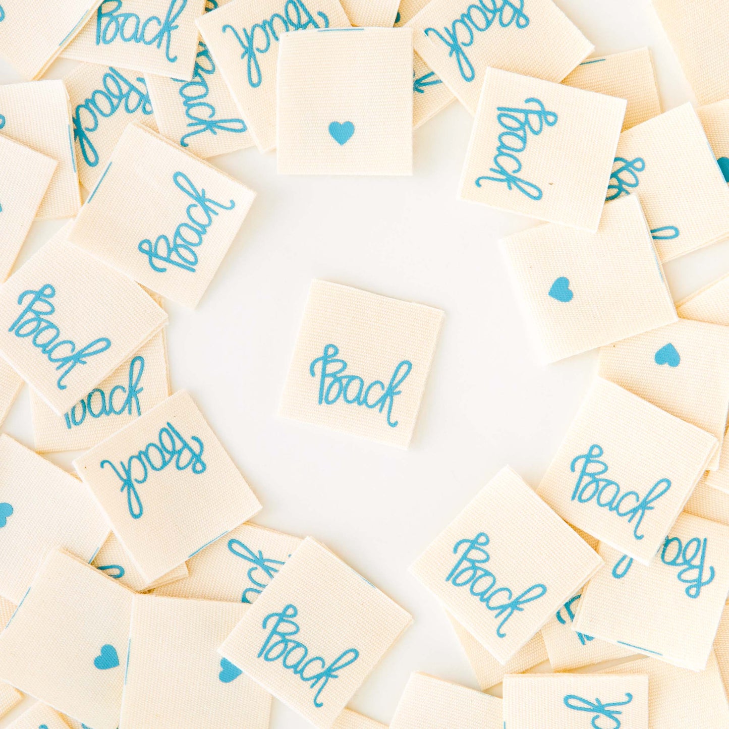 Back Organic Cotton Labels