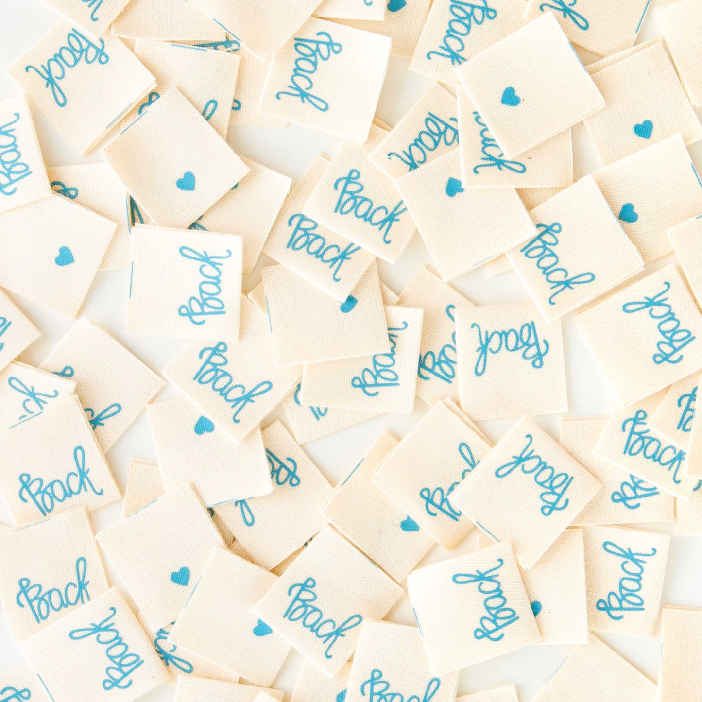 Back Organic Cotton Labels