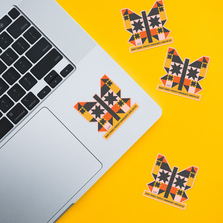 Butterfly Abolish Ice Sticker