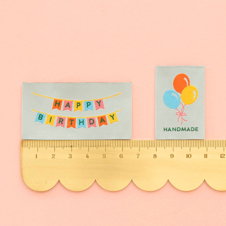 Birthday Multipack Woven Labels