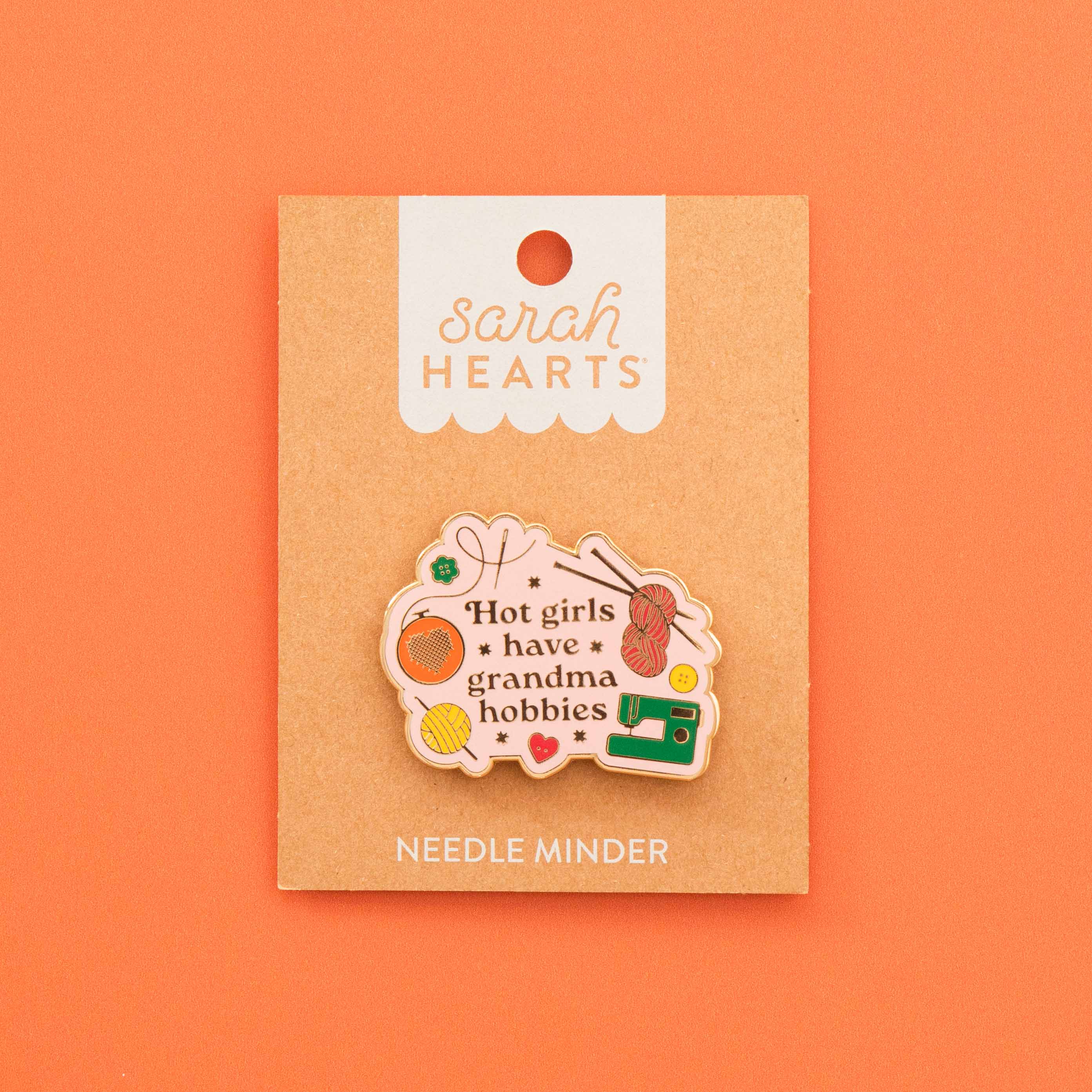 Hot Girls Have Grandma Hobbies Magnetic Needle Minder – Sarah Hearts