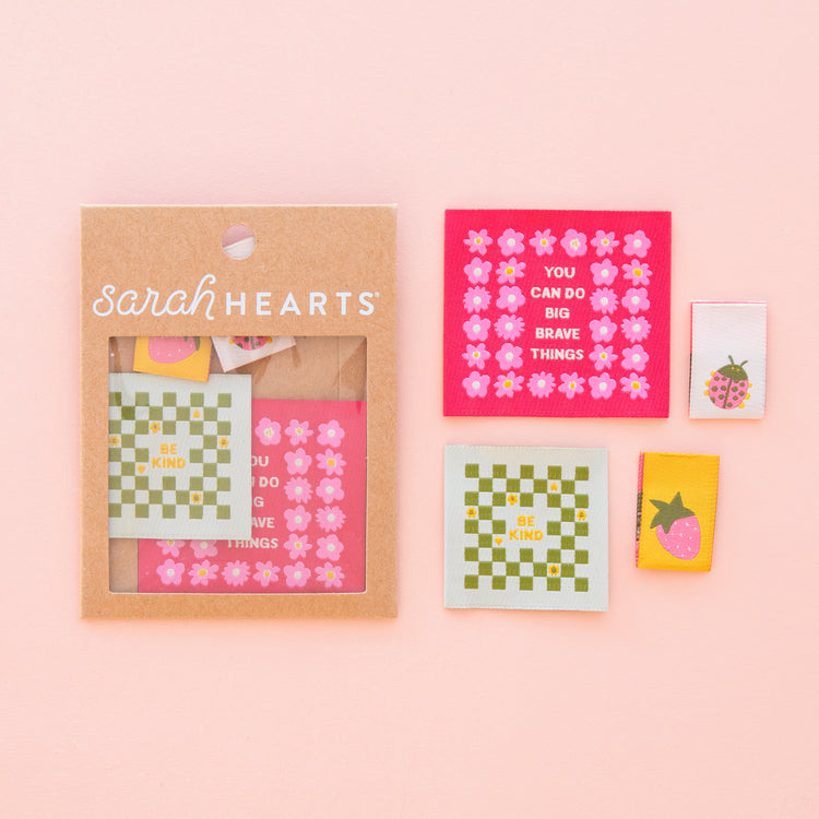 Joyful June Multipack Woven Sewing Labels