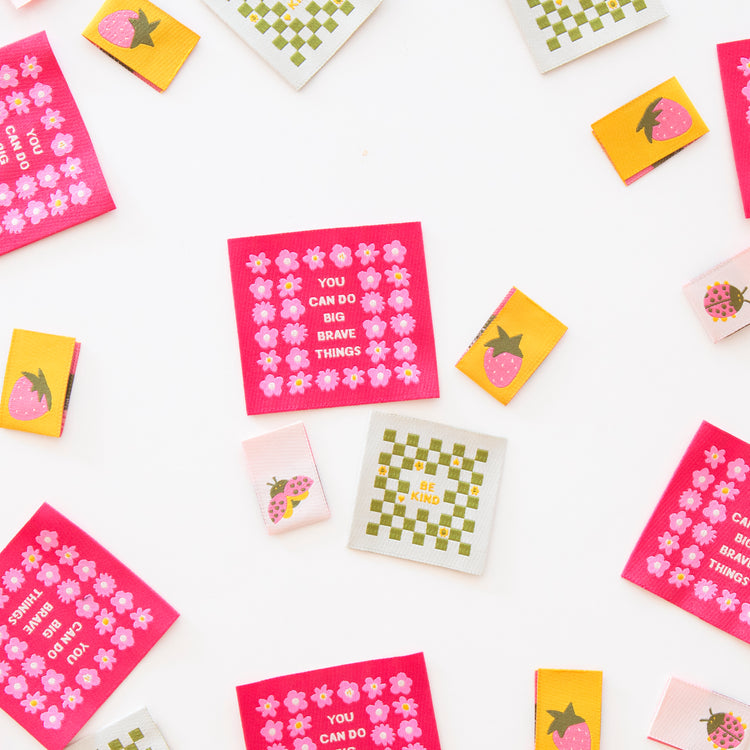 Joyful June Multipack Woven Sewing Labels