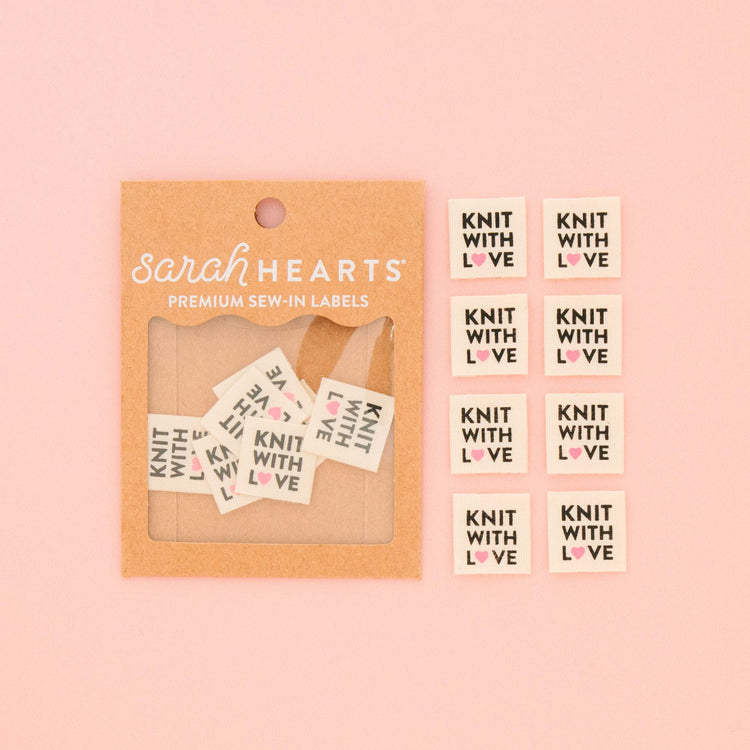 Knit With Love Organic Sewing Cotton Labels