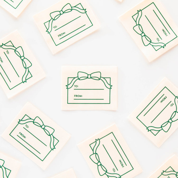 To From Gift Organic Cotton Write-In Sewing Labels