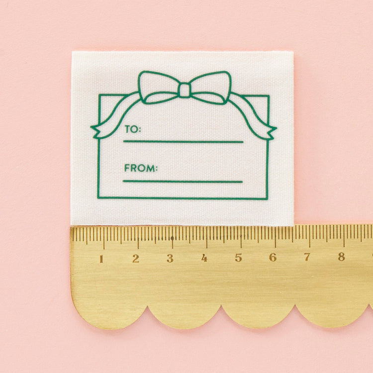 To From Gift Organic Cotton Write-In Sewing Labels