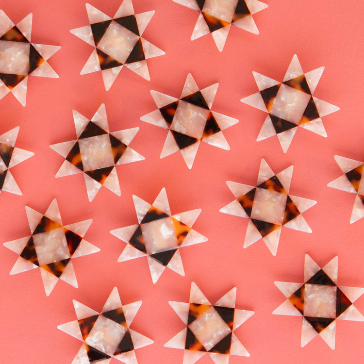 Sawtooth Star Hair Clip