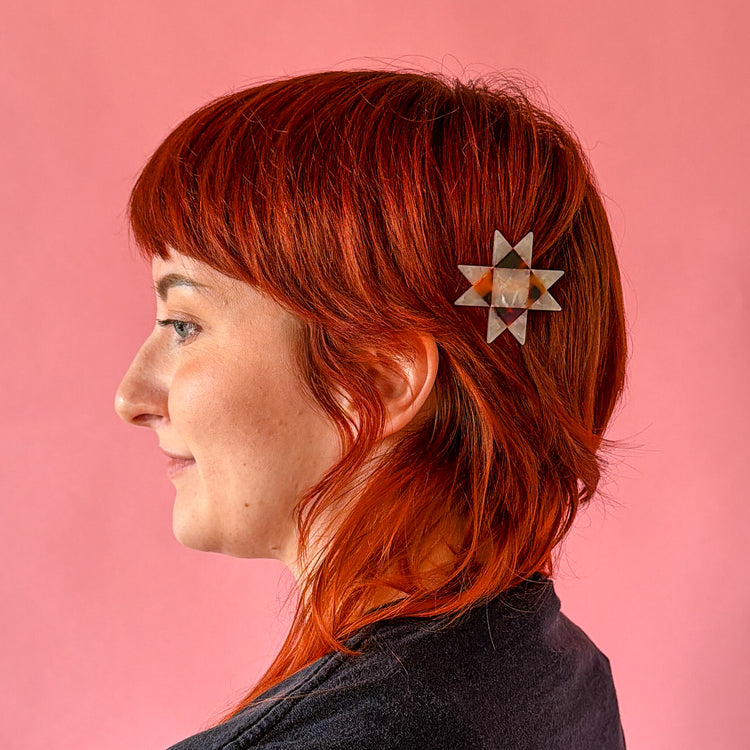 Sawtooth Star Hair Clip
