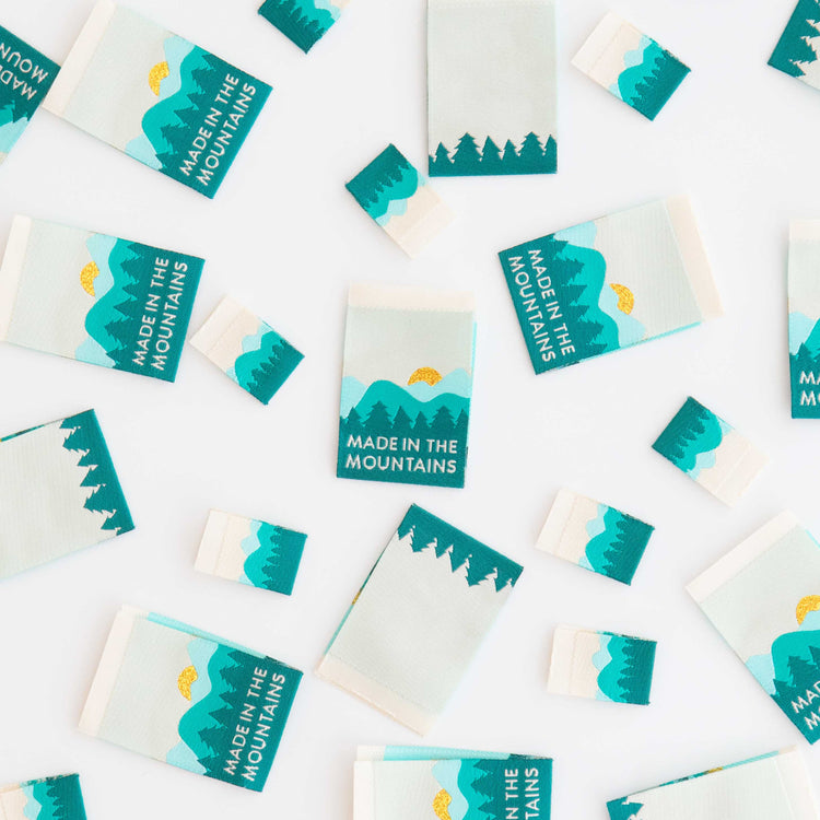 Made in the Mountains Multipack Woven Sewing Labels