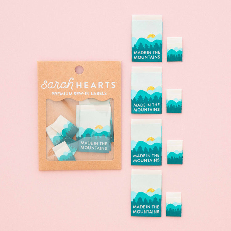 Made in the Mountains Multipack Woven Sewing Labels