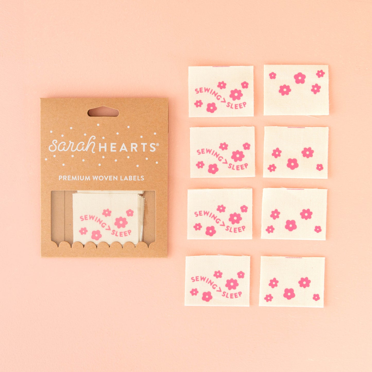 Sewing > Sleep Pink Organic Cotton Labels