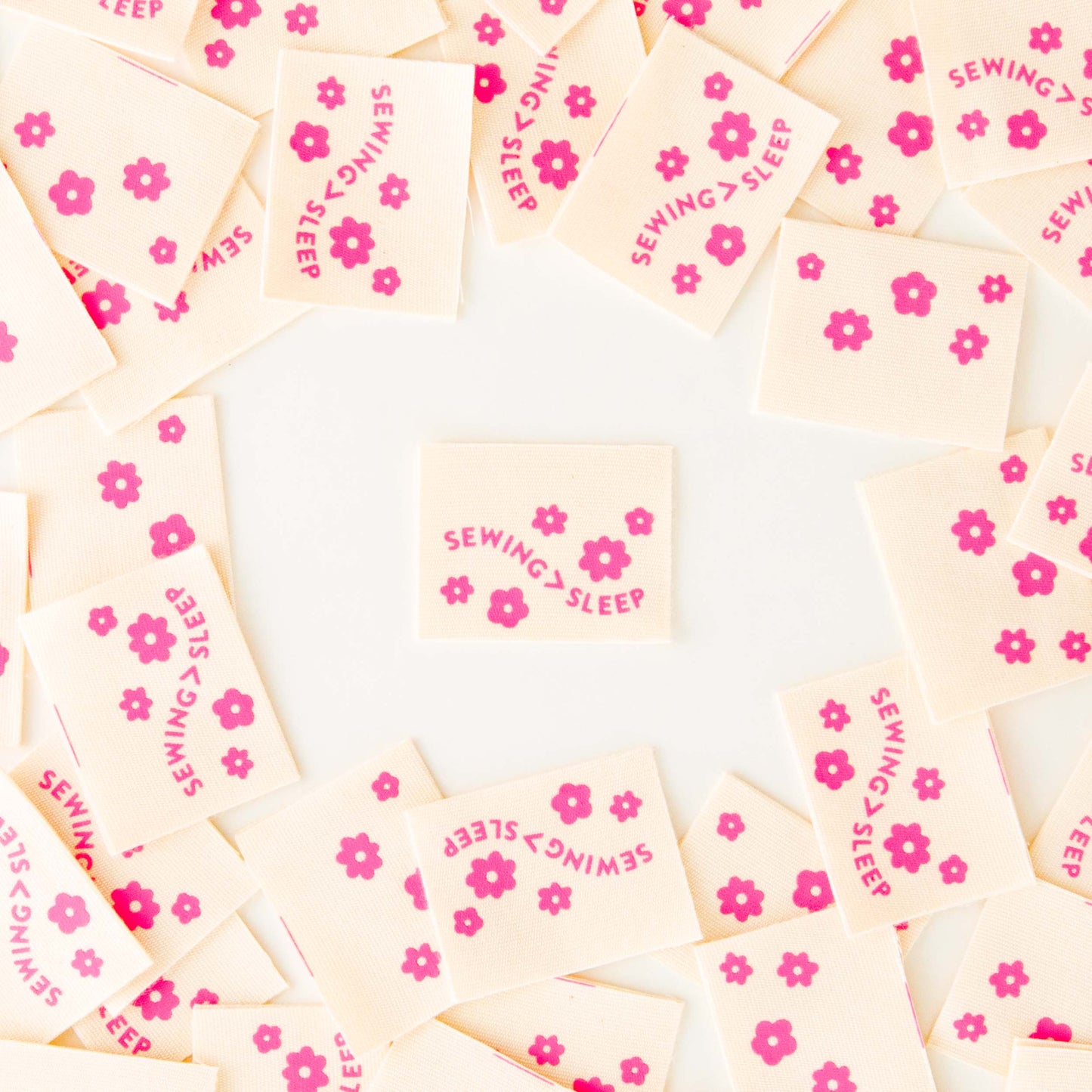 Sewing > Sleep Pink Organic Cotton Labels