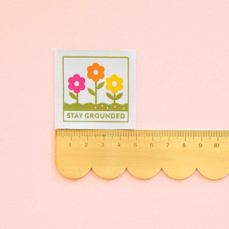 Stay Grounded Large Woven Labels