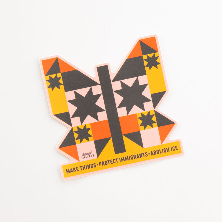 Butterfly Abolish Ice Sticker
