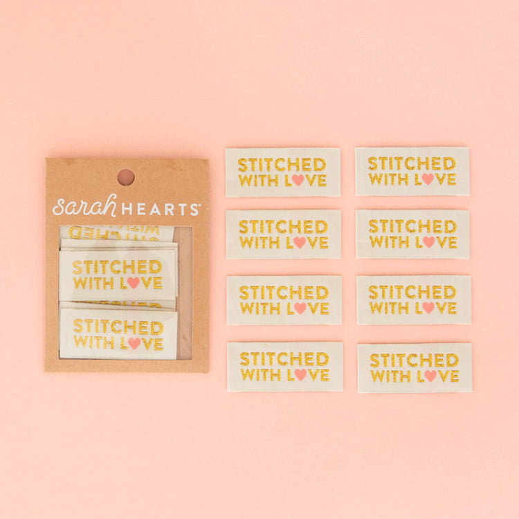 Stitched with Love Woven Sewing Labels