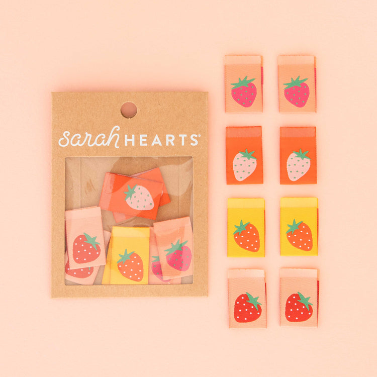 Strawberry Multipack Woven Sewing Labels