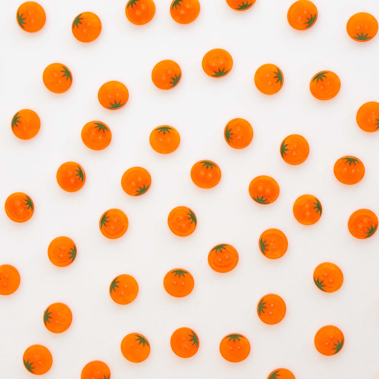 Orange Heirloom Tomato Small 5/8" Buttons