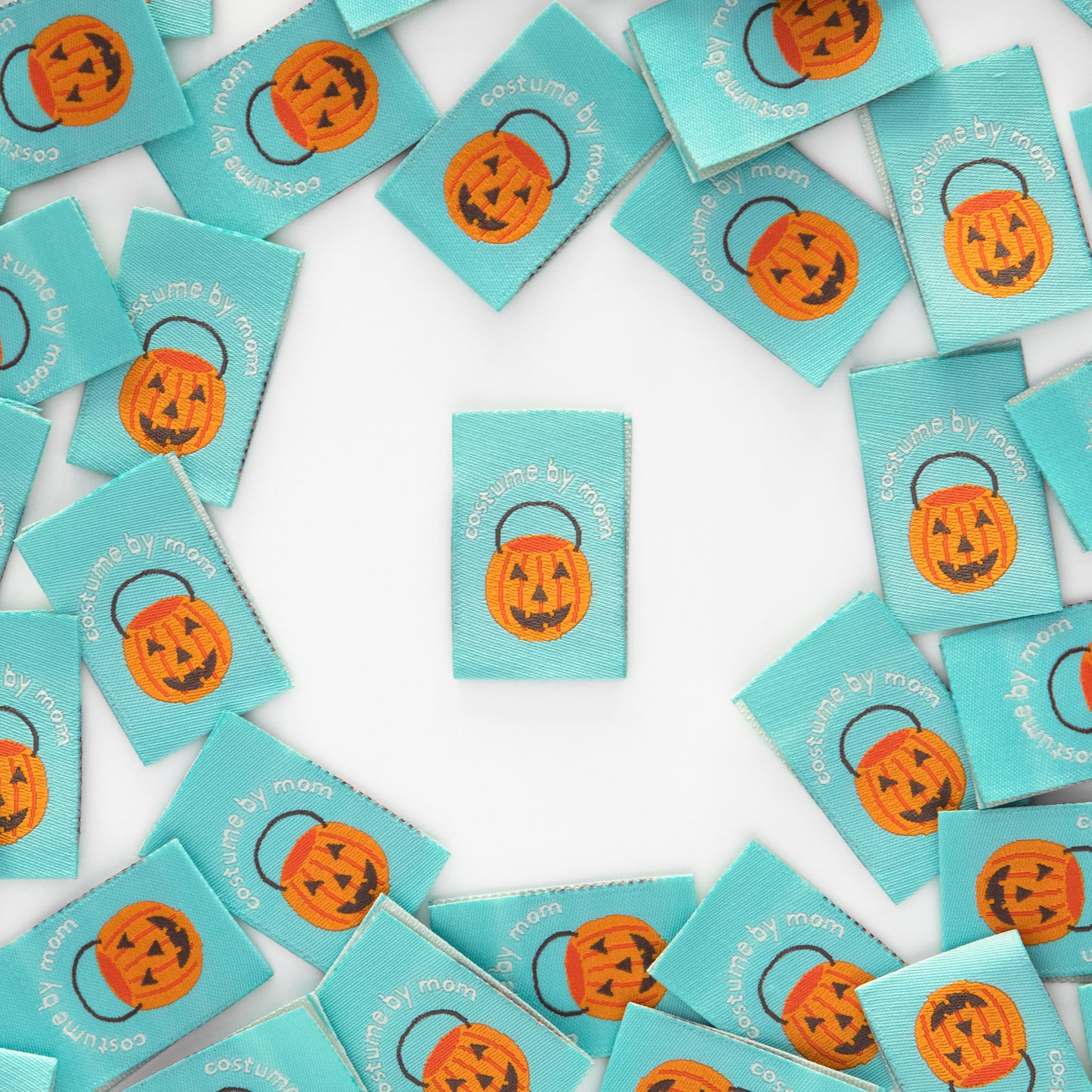Costume by Mom Pumpkin Halloween Labels
