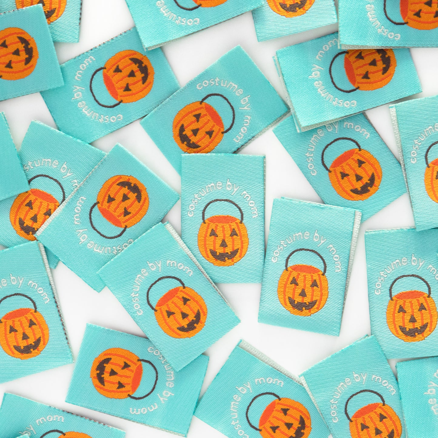 Costume by Mom Pumpkin Halloween Labels