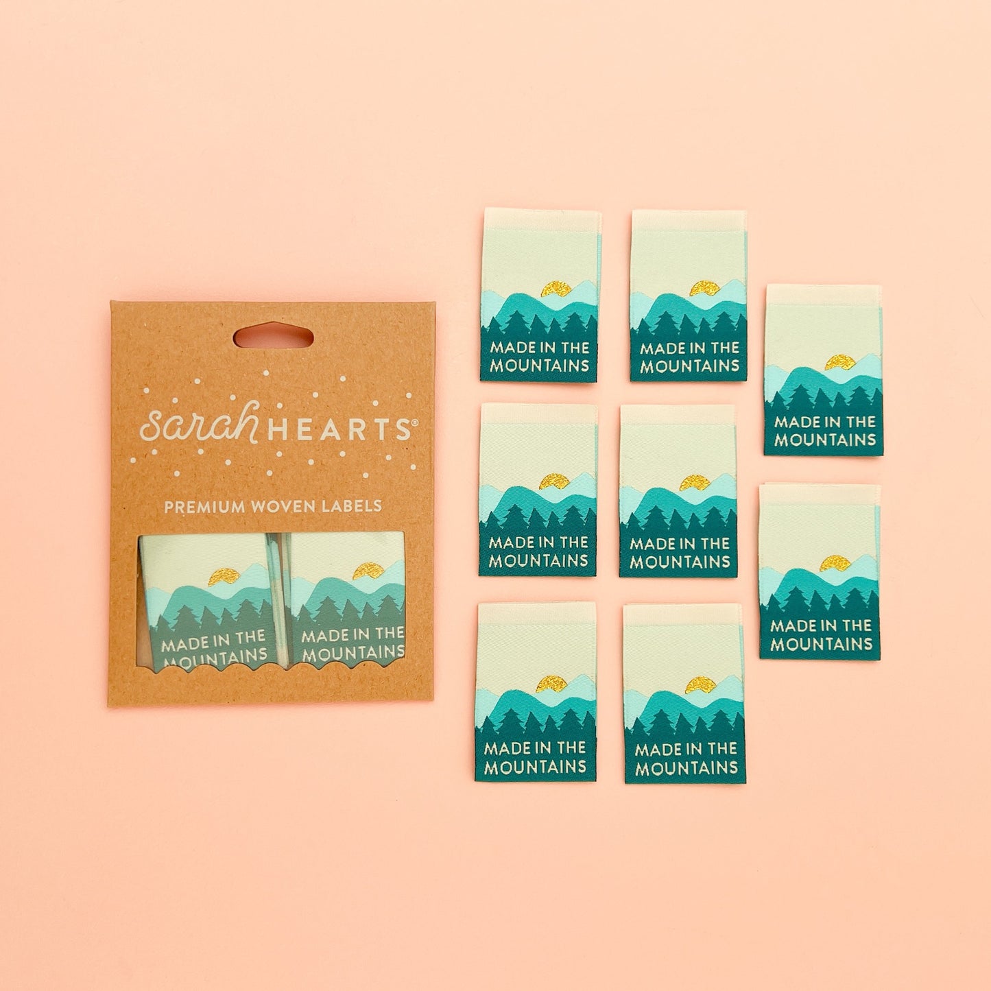 Made in the Mountains Woven Labels
