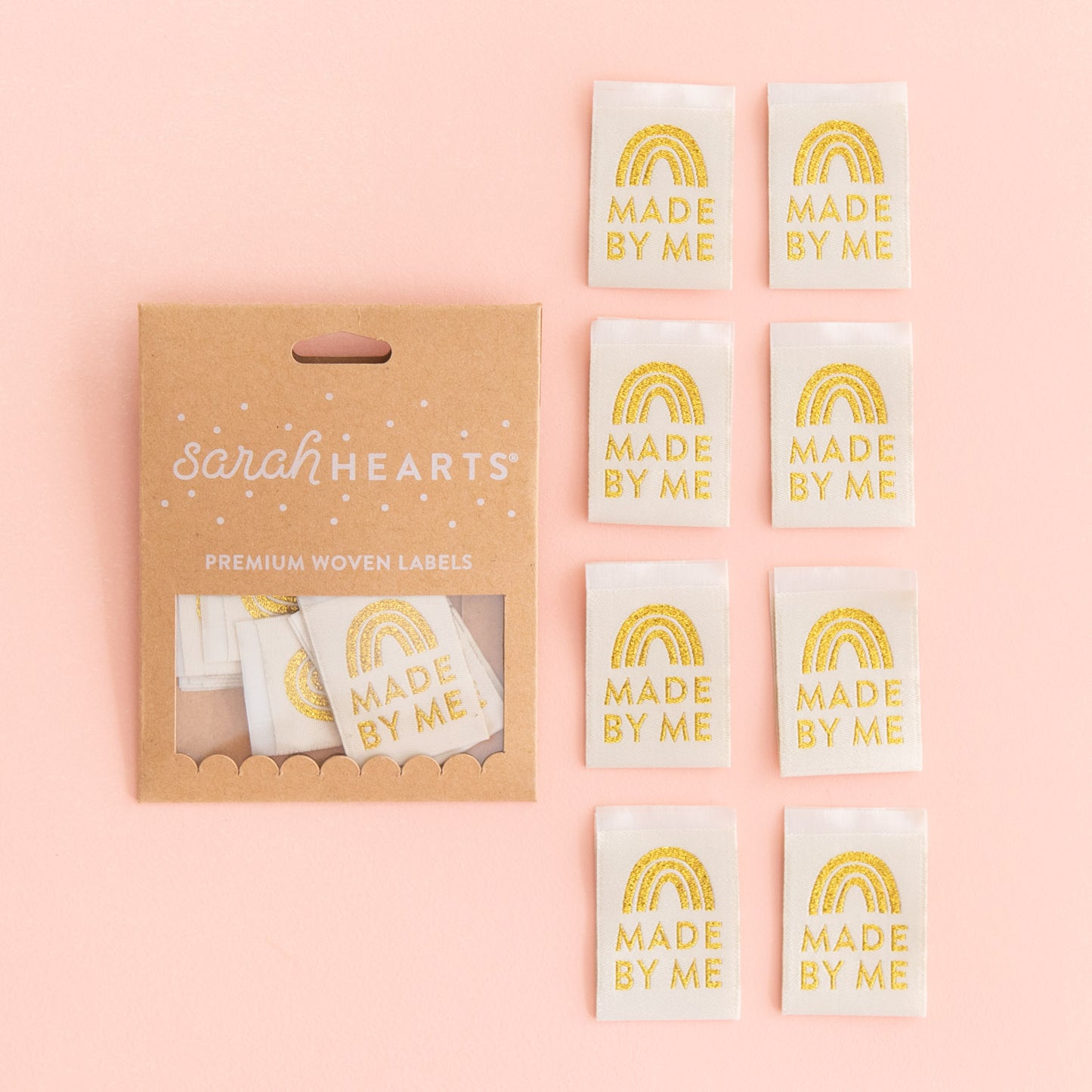 Made by Me Gold Woven Labels