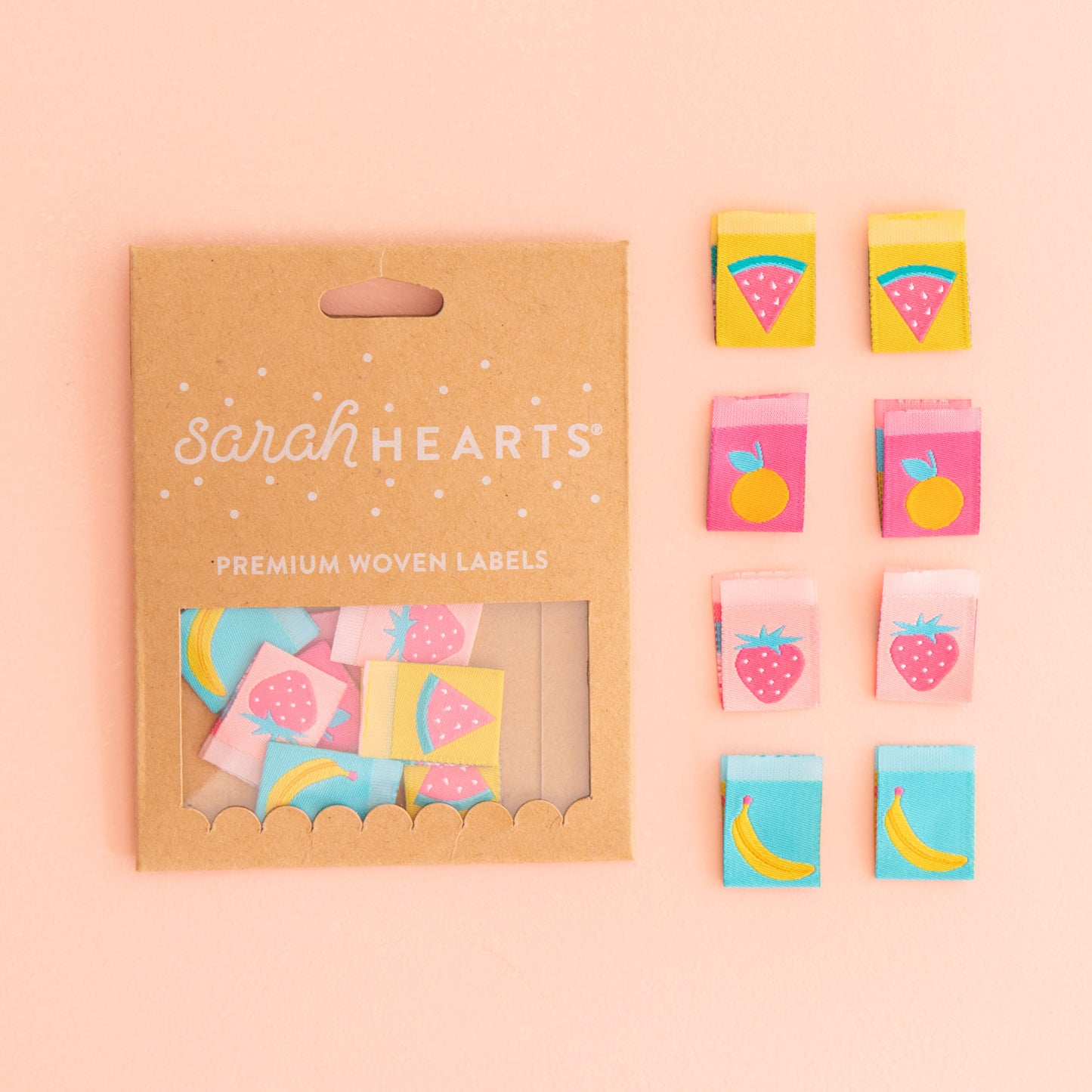 Summer Fruits Multipack Woven Labels