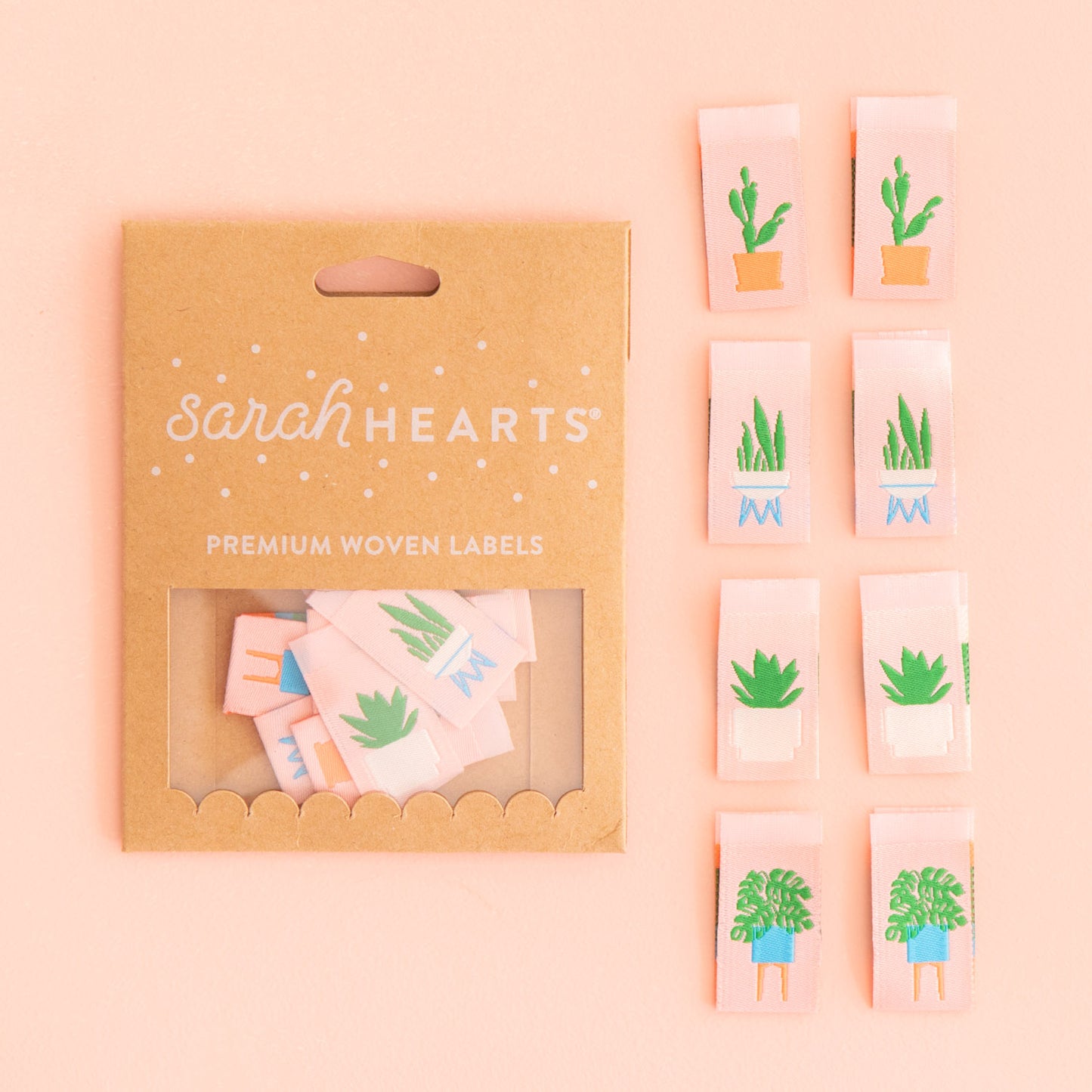 Houseplants Multipack Woven Labels