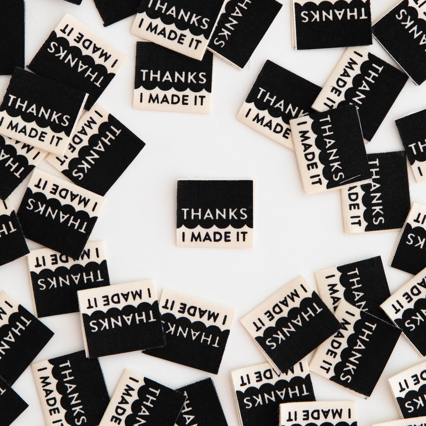 Thanks I Made It Organic Cotton Labels