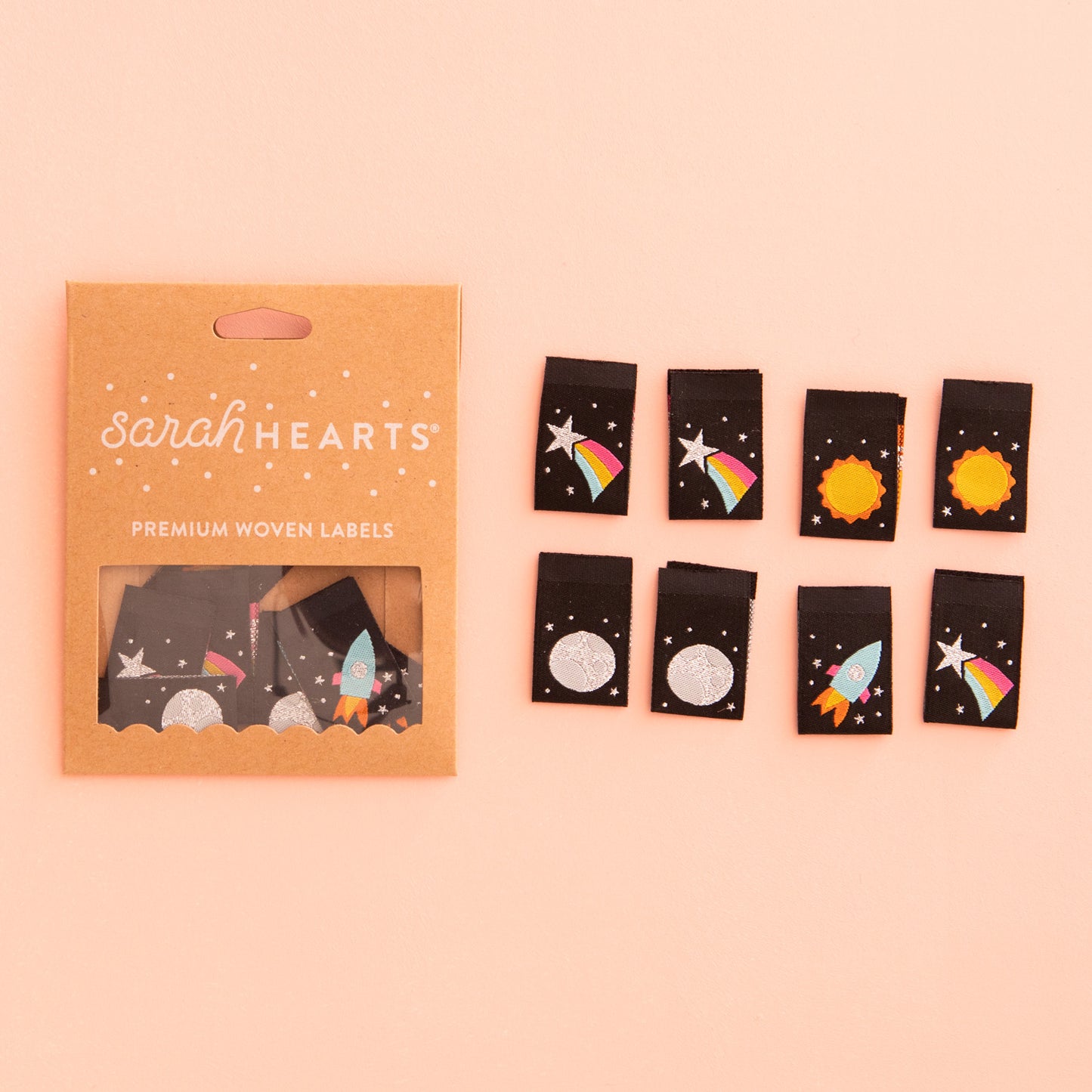 Space Multipack Woven Labels