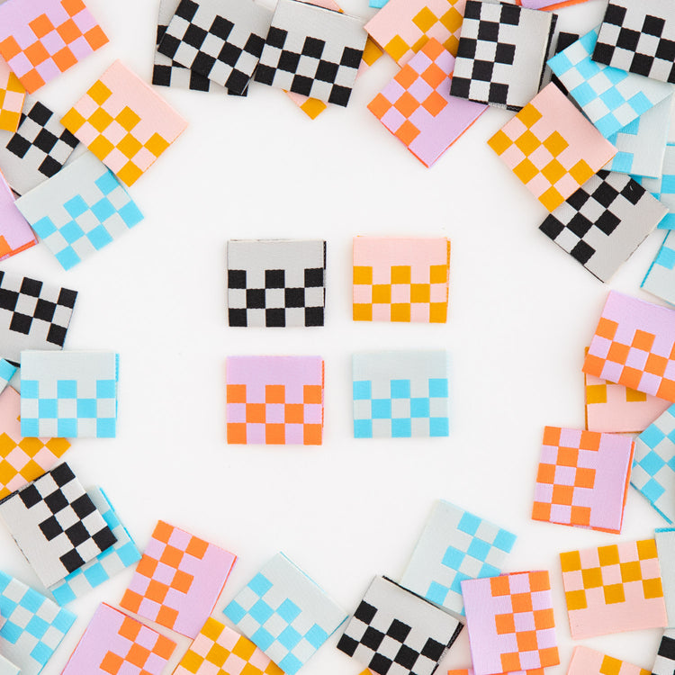 Checkerboard Multipack Woven Sewing Labels