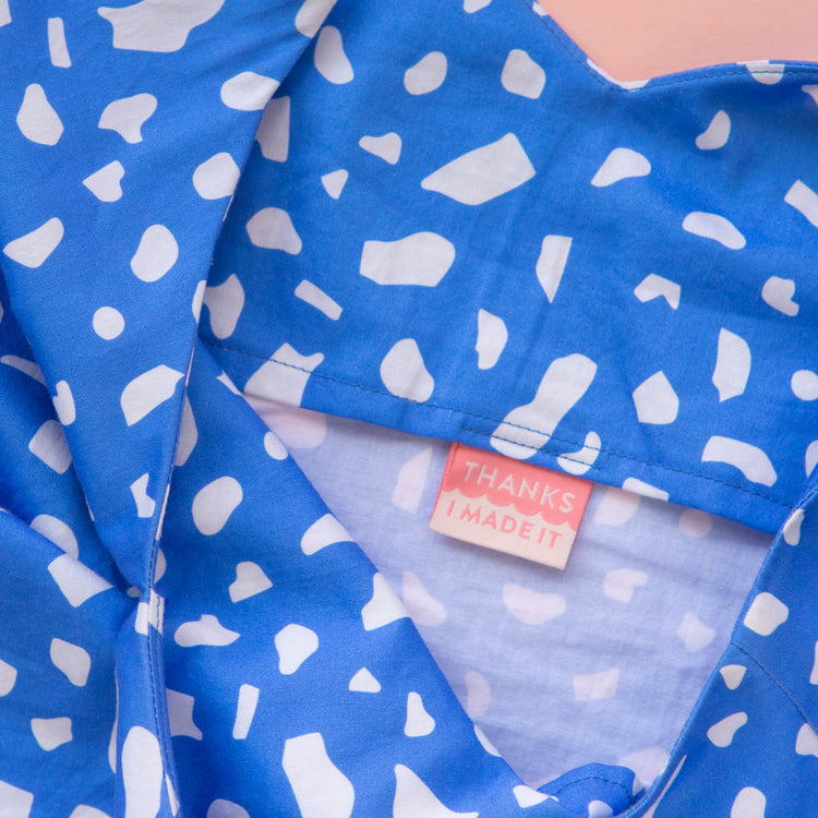 Thanks I Made It Coral Woven Labels