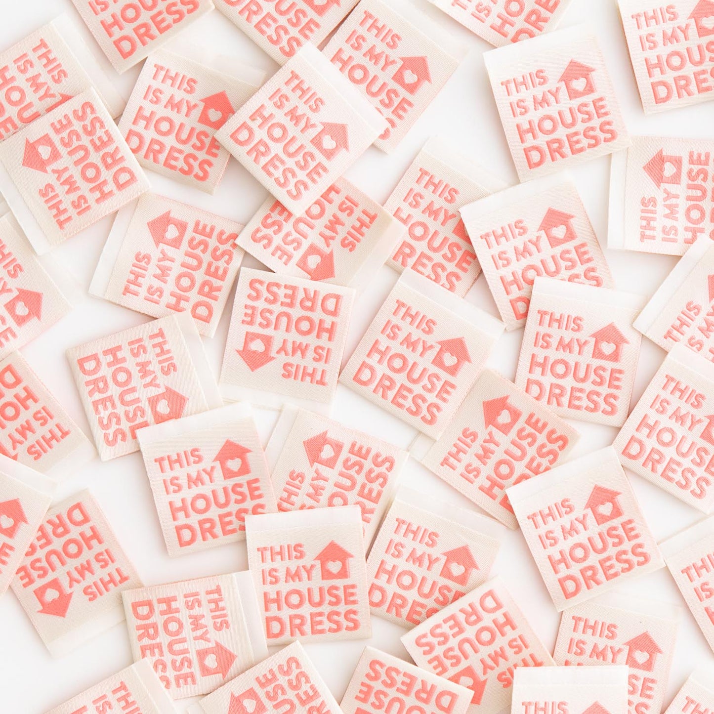 This is My House Dress Woven Labels