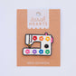 Rainbow Daisy Sewing Machine Iron-On Patch