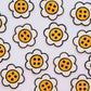Daisy Button Iron-On Patch