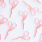Pink Stork Scissor Iron-On Patch