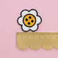 Daisy Button Iron-On Patch