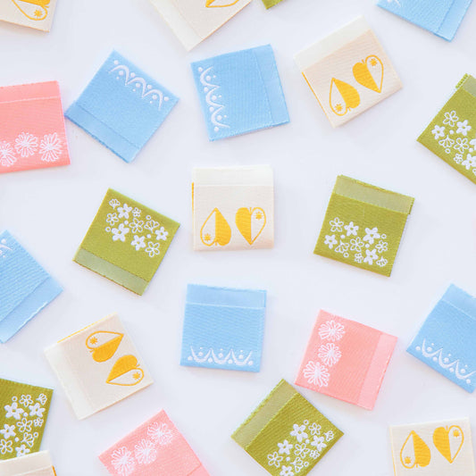 Vintage Patterns Multipack Woven Labels