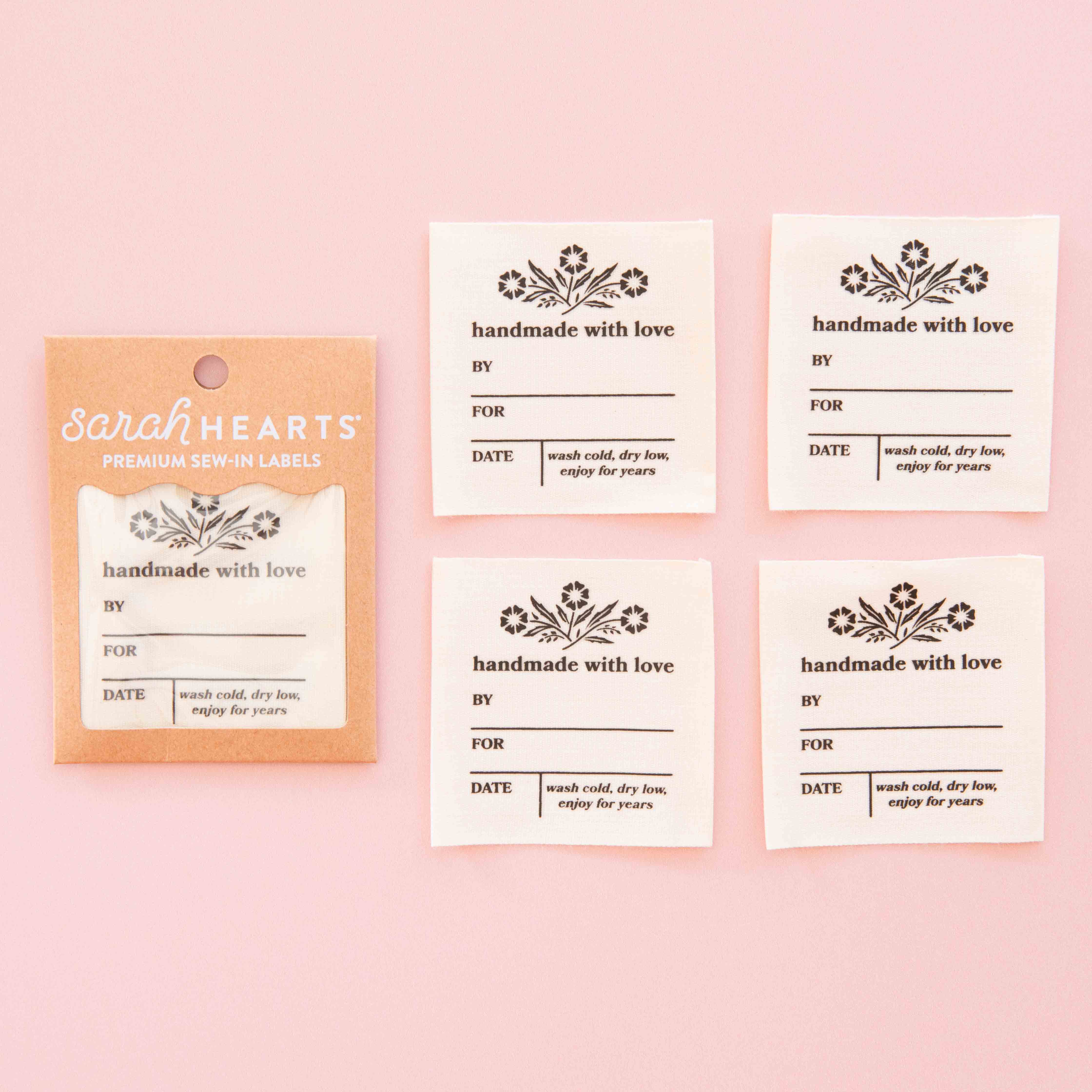 Vintage Handmade with Love Organic Cotton Write-In Labels – Sarah Hearts