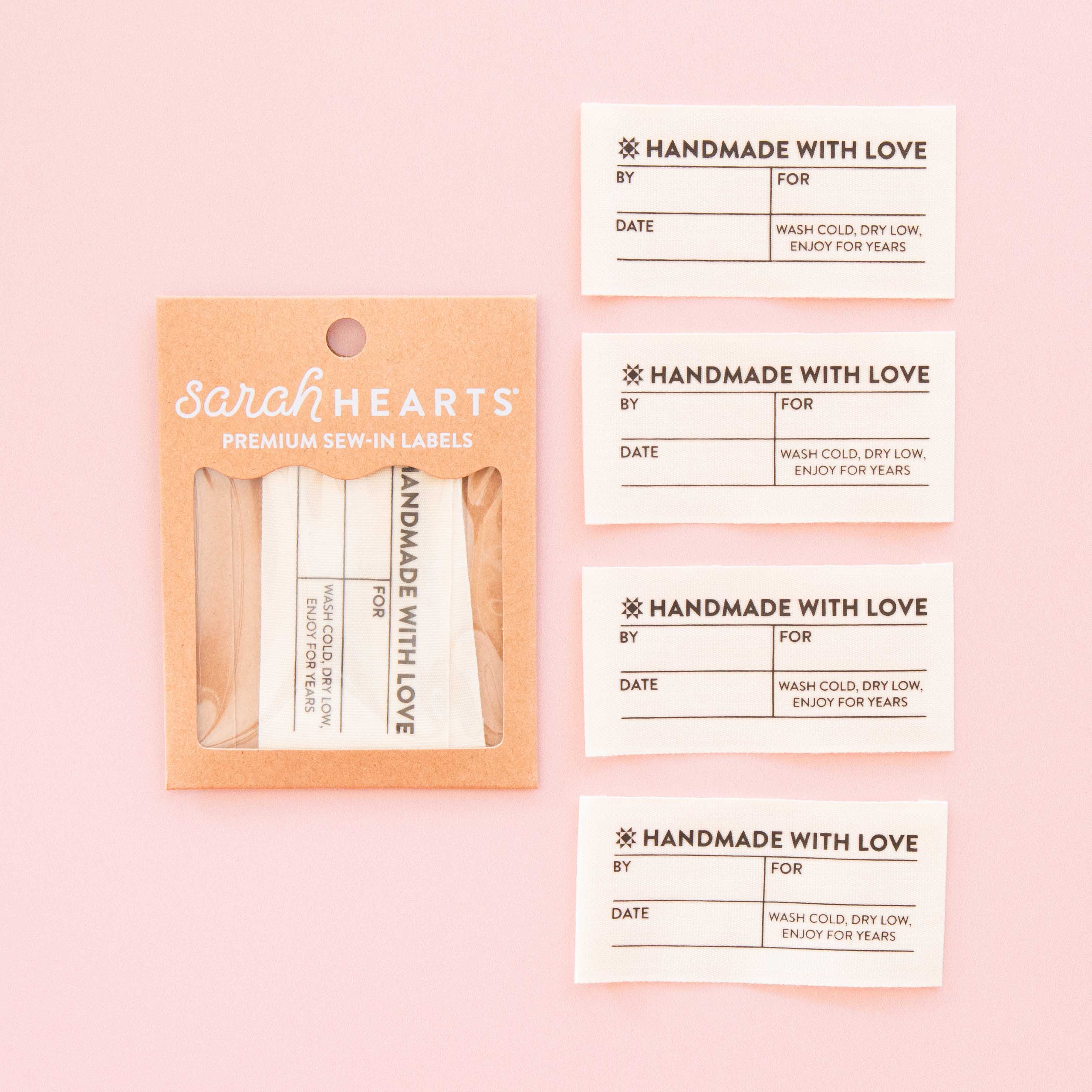 Simple Handmade Organic Cotton Write-In Labels – Sarah Hearts