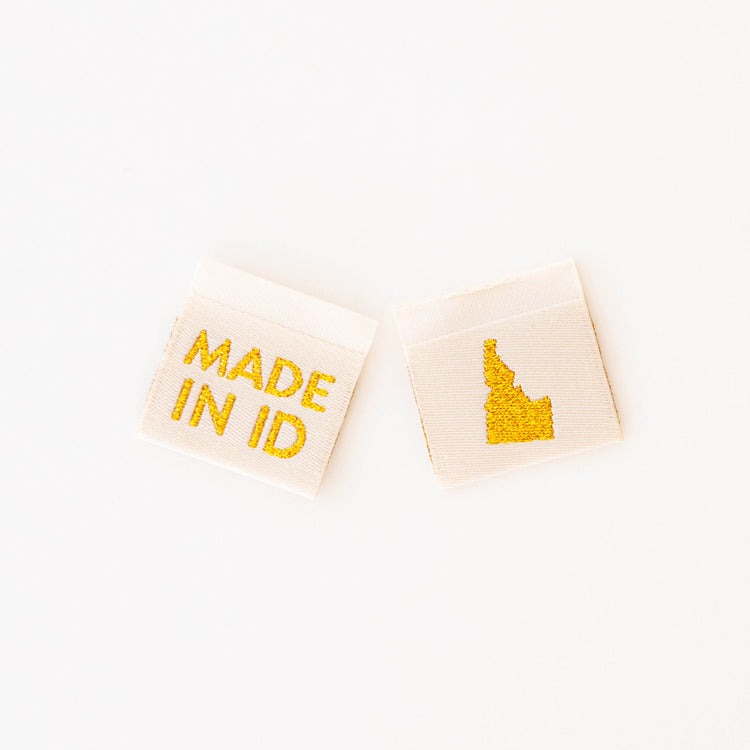 Made in My State Gold Woven Labels