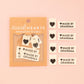 Organic Cotton Sew In Labels - Made By Grandma + Black Hearts Multipack - 8 pack