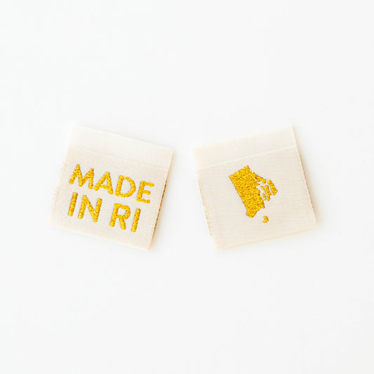 Made in My State Gold Woven Labels