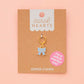 Blue Bow Enamel Stitch Marker