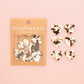 Large Black + Cream Tortoise Heart Buttons