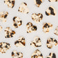 Large Black + Cream Tortoise Heart Buttons